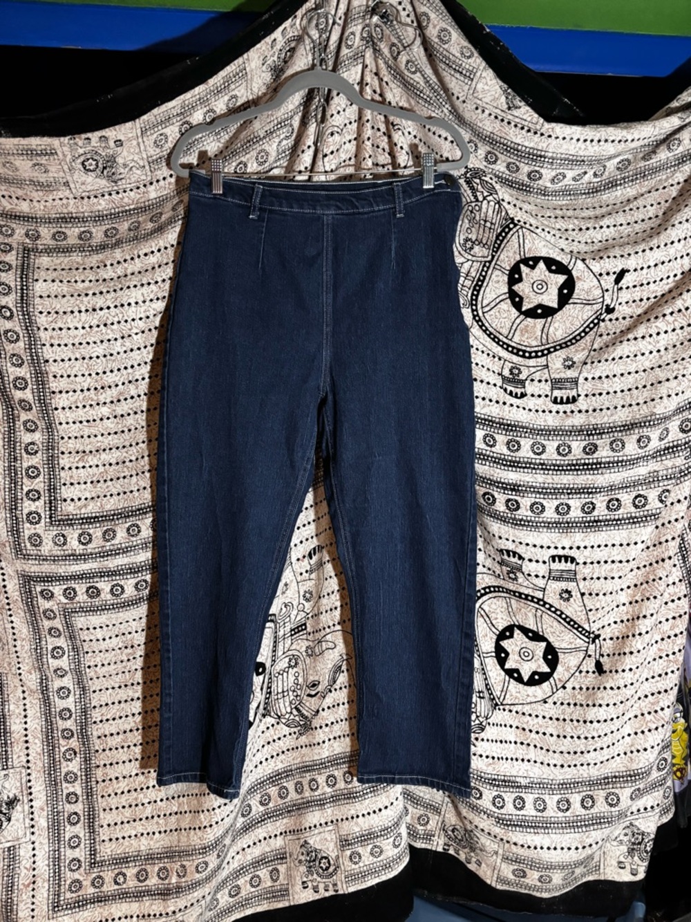 Collectif Women’s High Waisted Jeans With Side Zipper Size 10